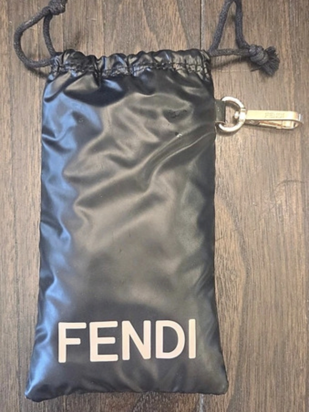 Fendi Padded Nylon Sunglasses Pouch Black